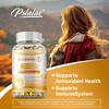 Vitamin E capsules - rich in calcium, magnesium, and multiple vitamins - promote skin health and immunity.