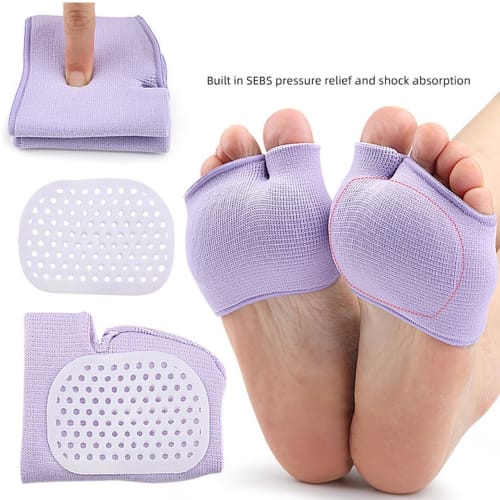 Mdikawe Women's Toe Cushion, Foot Cushion for High Heels - Toe Blister Protection Metatarsal Foot Pad Soft Non-Slip Foot Cushion - Women's Toe Protect