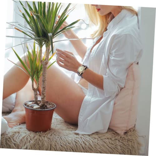 LALADEFIEE 1-Piece Men's Watch with Bangle Bracelet, Retro Men's Minimalist Watch, Minimalist Women's Bracelet Watch, Vintage Leather Band, Black