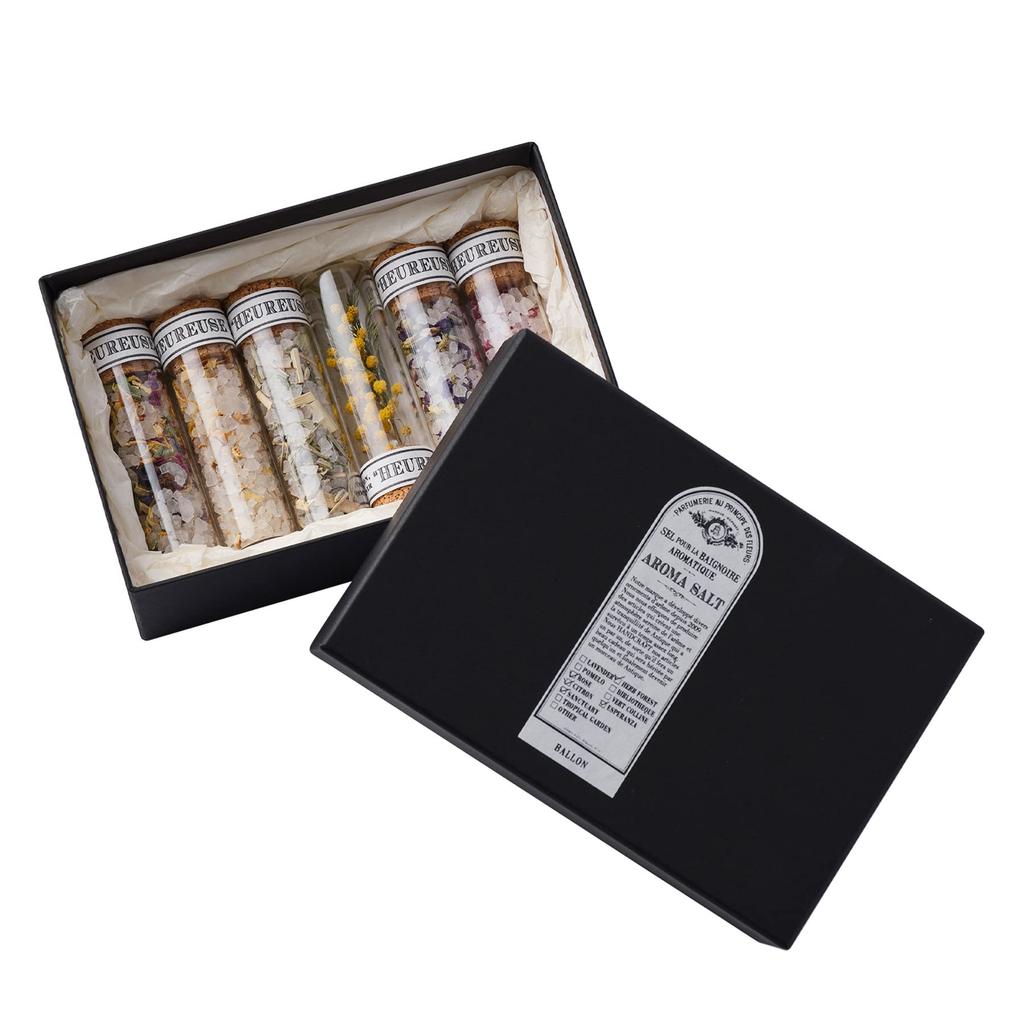 BALLON Aroma Bath Salt Gift Set X 5 with Mimosa (20g Bottles)