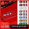 For VW VOLKSWAGEN 2026 New 3D Metal Logo GTI Emblem Car Front Grille Badge Rear Trunk Sticker For Volkswagen VW Polo Golf 5 Mk5
