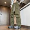 New Straight Overalls Men's Loose Multi-pocket Trendy Casual Pants Fashion Trousers