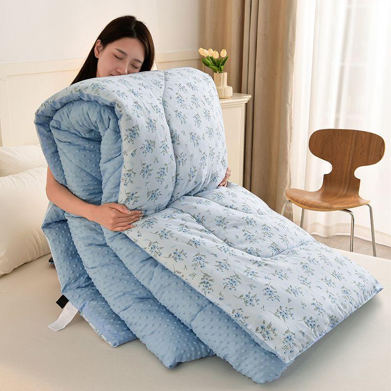 Thickened warm Doudou quilt spring and autumn quilt winter velvet thickened washed Doudou yarn double quilt core