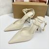 Elegant Patent Leather  Pumps for Women Ankle Strap Pointed Toe Plus Size Stilettos Bridal Office Ladies High Heels Shoes