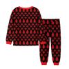 Kids' Long Sleeve Loose Pullover Letter Print Drawstring Hooded Sweatshirt Sweatpants Set