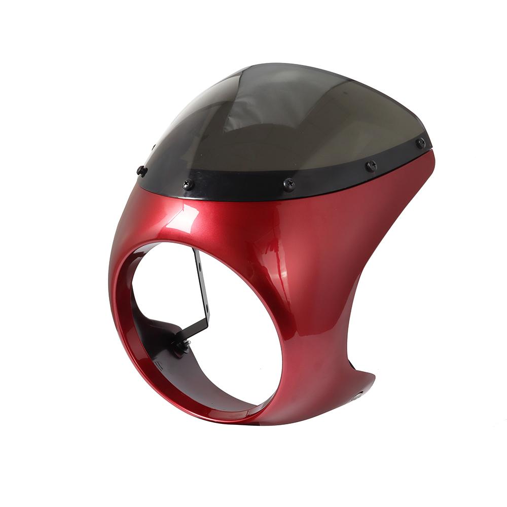 

Для мотоцикла Harley Sportster Bobber Touring Honda Universal Cafe Racer 7-дюймовая фара, руль, обтекатель, ветровое стекло