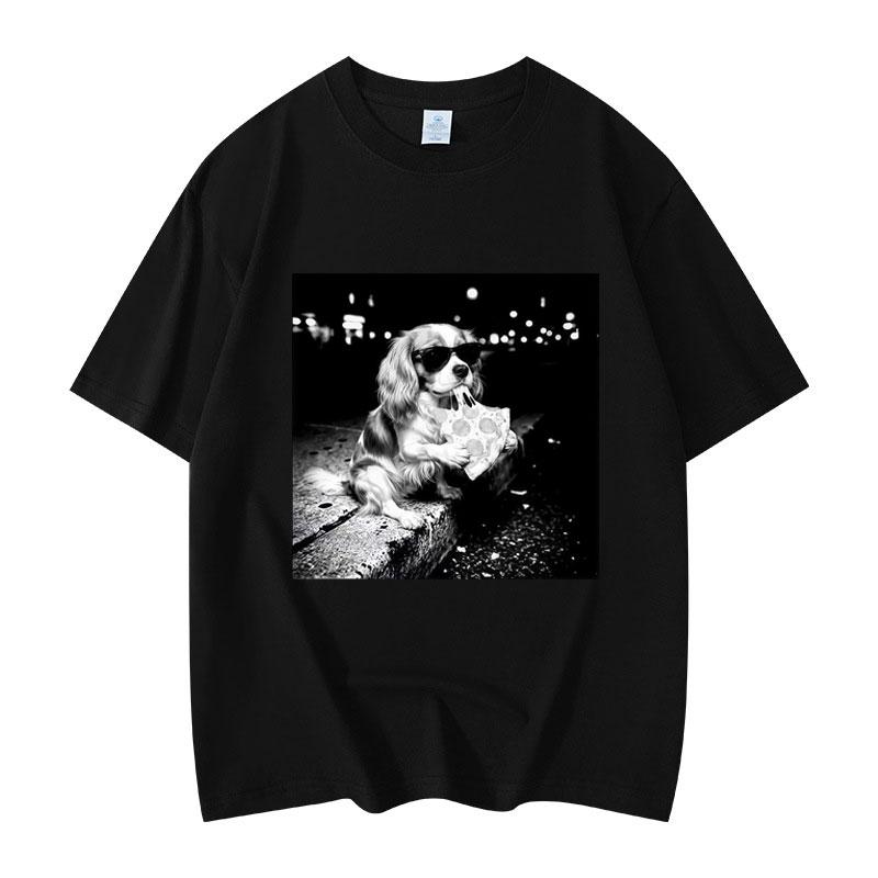 Funny Cavalier King Meme Tshirt Unisex Women Fashion Vintage Short Sleeve Tshirts Summer High Quality Cotton Oversized T Shirts