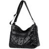 Yogodlns Vintage Soft Leather Shoulder Bag Female Large Capacity Crossbody Bag Fashion Rhombic Messenger Handbag Luxury Mom Bag