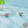 S925 Sterling Silver Coiled Snake Beads: Retro Dark Style DIY European & American Scattered Beads