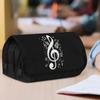 Packing Organizers 1pc Double Layer Flip Pencil Case - Note, Large Capacity, Portable Polyester Pen Storage Bag with Zipper Closure, Ideal for School