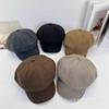 Early autumn female literary and retro beret casual travel painter hat new face small octagonal hat