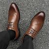 Fashion 2025 Stylish Lace-Up for Men Business Shoes Leather Mens Casual Flats All-match for Men Oxfords Shoes New Men's Walking Shoes