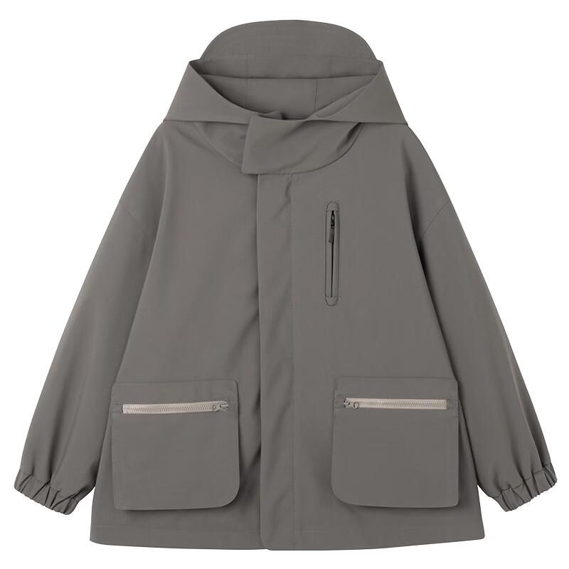 Hacikis Unisex Kids' Hooded Windbreaker Jacket