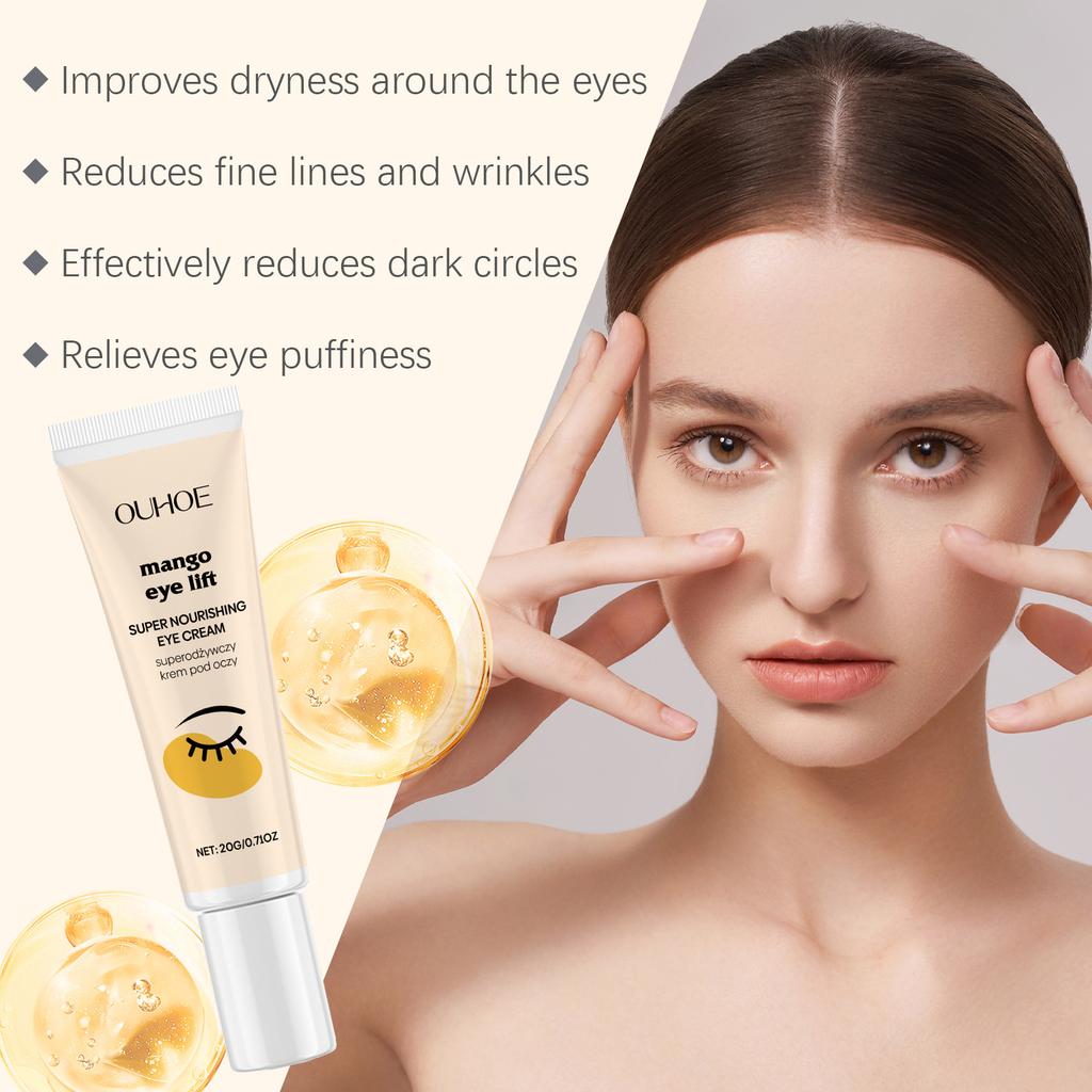 Eye Lift Cream Fade Dark Circles Relieve Puffiness Remove Wrinkles Reduce Fine Lines Brightening Smoothing Tightening Eye Cream