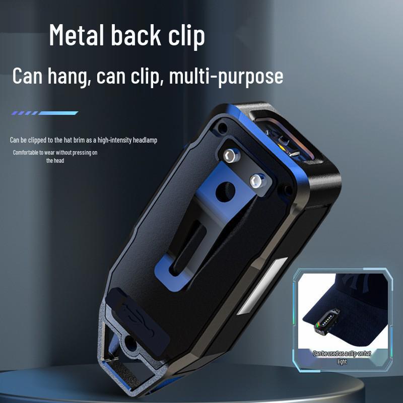 Ultra-Mini LED Magnetic Keychain Light: Compact, Zinc Alloy, High-Brightness Flashlight