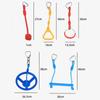 Random Color Outdoor Play Kit Hang Indoor Playground Monkey Swing Bars  Sensory Training Device