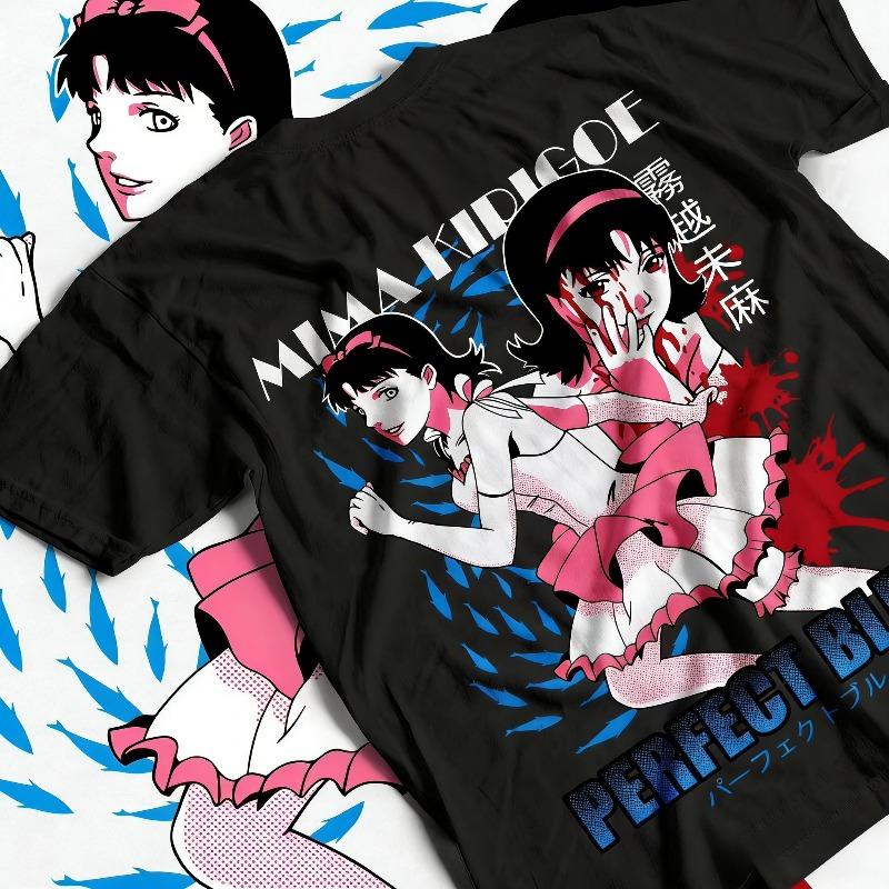 New Year Hot Sale Perfect Blue Tshirt Gift Horror Anime Perfect Blue Mima Kirigoi Shirt All Size Mens Tshirt 3XL