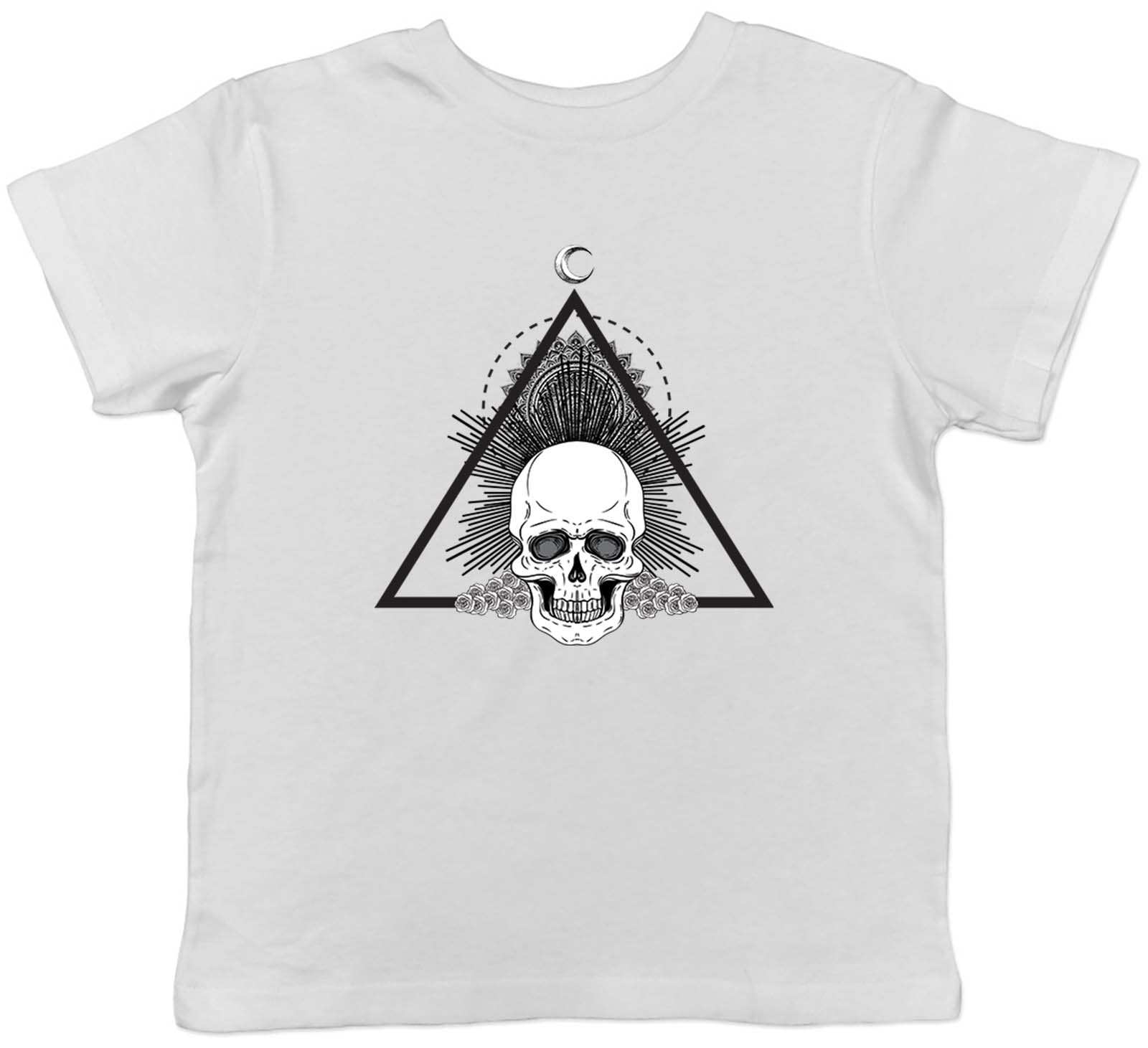 Kids T Shirt Skull Head Gothic Warning Childrens Boys Girl Pirate Halloween Gift 140