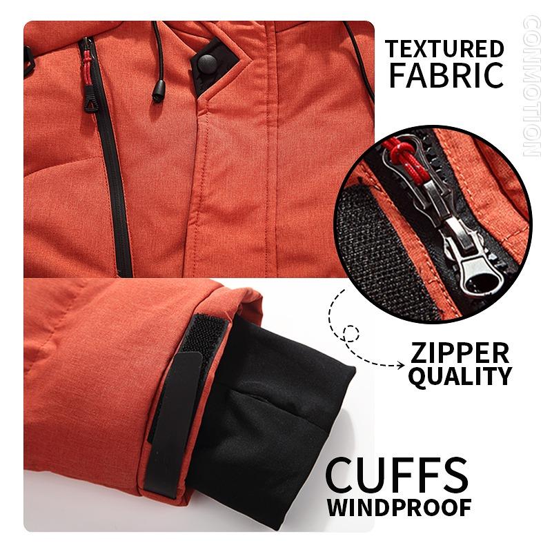 Down Jacket Men, White Duck, Winter Coat, Windproof, Warm, Parkas, Travel Camping, Overcoat, New In, Thicken, Solid Color, Hooded, Clothing