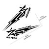 2PCS Meteor Element Pattern Car Side Door Stickers Self-adhesive Vinyl Decals Personalized Car Styling Decoration Accessories