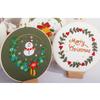 Pattern Santa Claus DIY Crafts Embroidery Starter Kit Embroidery Cross Stitch Merry Christmas