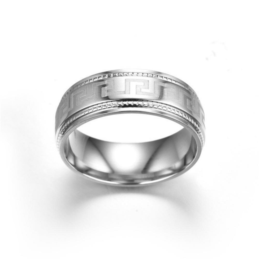 Titanium Steel Rings Press The Lace Ring.