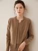 Women's Cashmere Raglan Sleeve Cardigan - Autumn/Winter, Thick, Short, Double Zipper, Loose Fit, Casual Knitted Sweater Coat