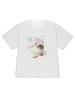 Korean Style Cat Princess T Shirt Unisex Summer Casual Short Sleeve Crew Neck Loose Tee Harajuku Kawaii Letter Print Graphic Top