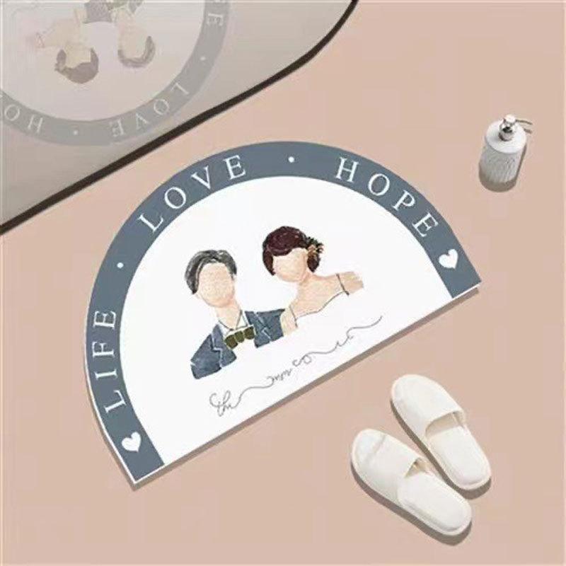 

Быстросохнущие впитывающие коврики для ног в ванную: Противоскользящие коврики для ванной комнаты и диатомовые коврики для спальни и прихожей 40x60cm