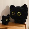 10/16/33CM Neue sitzende schwarze Katze Niedlich Großer Kopf Runde Augen Süßes Kätzchen Puppe Tasche Deko Anhänger Geburtstagsgeschenke