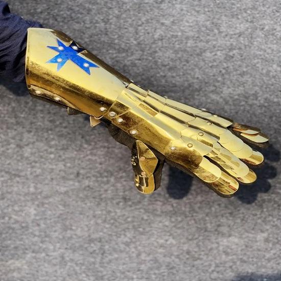 Medieval Knight Gauntlet Gloves Costume Wearable Gloves  Ideal for LARP, Cosplay, Roleplay, Halloween Costume  Best Gift.