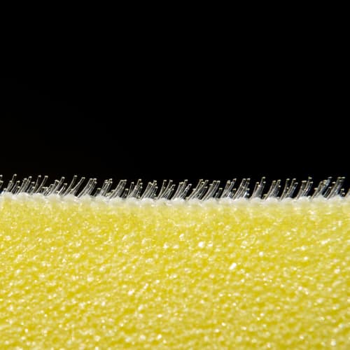 Towa Sangyo Bath Sponge, Brush Sponge for Unit Baths, Made In Japan, Yellow, Approx. 15.8 X 8.3 X 4.3 Cm, Set of 2, 31347