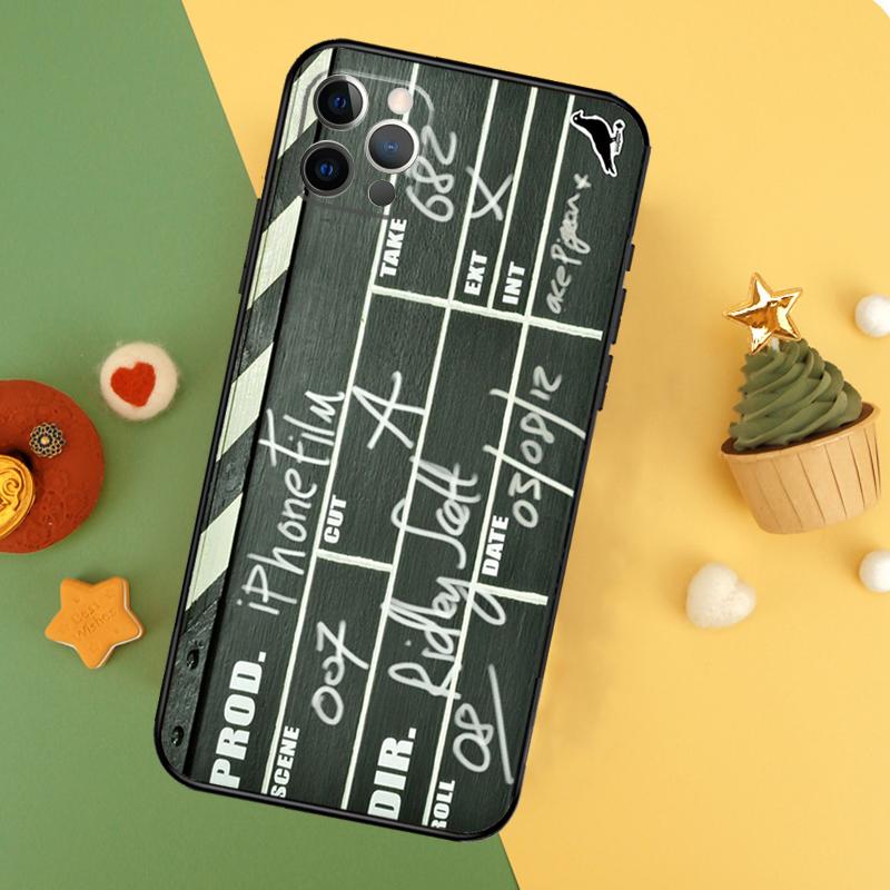 Clapper Board Phone Case For iPhone 17 16 14 13 12 11 15 Pro Max 12 13 Mini 16E 17 Air Shockproof Cover