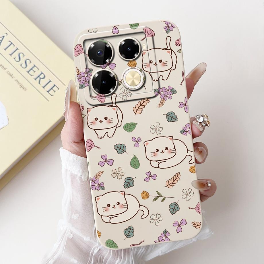 For Infinix Note 40 Pro Plus Coques Cover Luxury Liquid Silicone Soft Phone Case For Infinix Note 40 Pro 4G 5G Capa Women Style