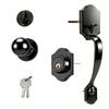 High Security Front Door Handle Lock Set Precisions Cylinder Antislip Sliding Handle for Enhances Protecting