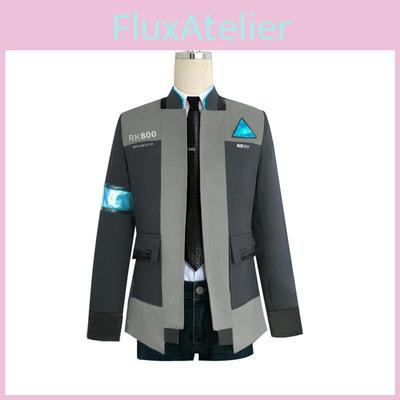 Prémiový Detroit Become Human Rk800 Connor Cosplay Kostým Kompletní Oblečení Bunda Kabát Pro Ultimátní Zážitek z Hraní Rolí