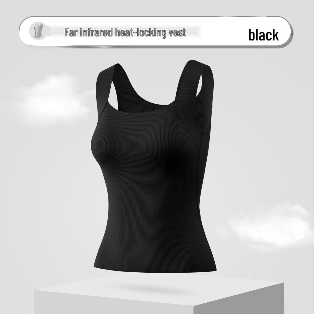 Seamless Infrared Warming Vest with Chest Pads for Women - Perfect for Autumn and Winter