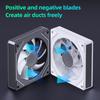 Computer Chassis Fan 12cm ARGB 4 Pin Quiet Cooling Fan 12V Large Air Volume 56.8CFM/600-1500RPM