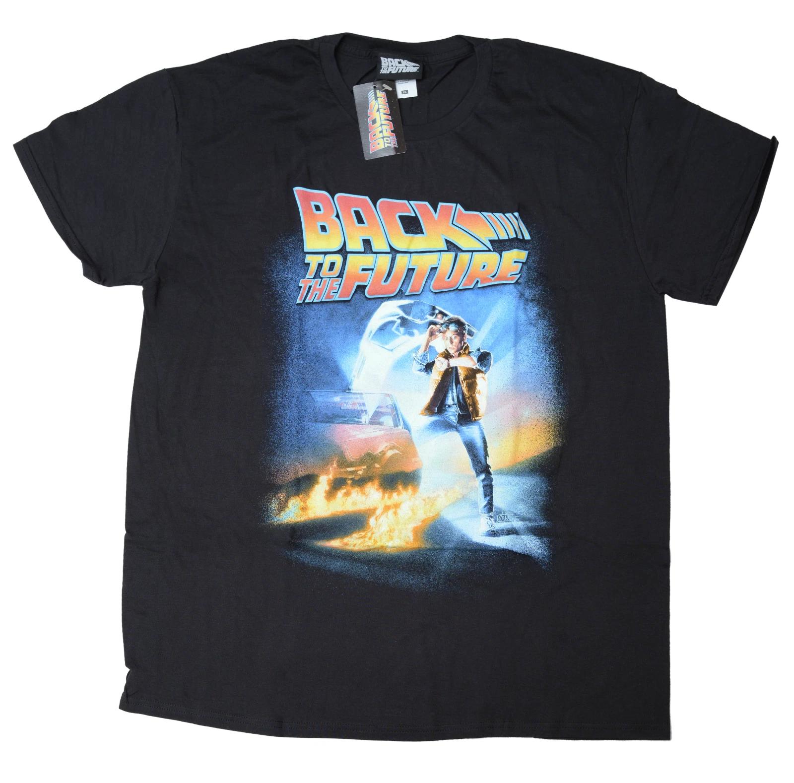 

Official Back To The Future T Shirt Poster Movie Marty McFly Black New xl xxl XL