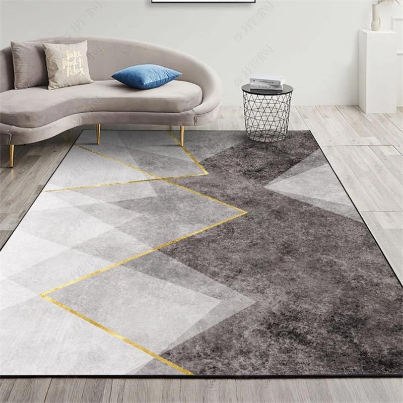 Simple Geometric Carpet, Light Luxury Living Room, Dirt-Resistant Sofa Carpet, Bedroom Carpet, Home Decoration