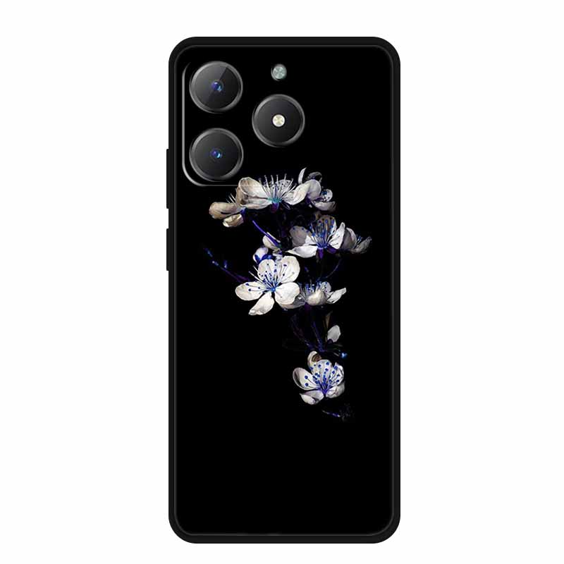 Black Silicone Case For Realme Narzo N61 Case N 61 Funda Cartoon Cat Soft Back Cover For Realme Note 60 Phone Case Shells Coque