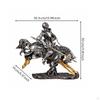 Armored Horseman Statue Creative Gift Retro Knight and Horse Sculpture