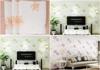Euro Style Floral Wall Paper With Embossed Silk Fabric For Bedroom Decor