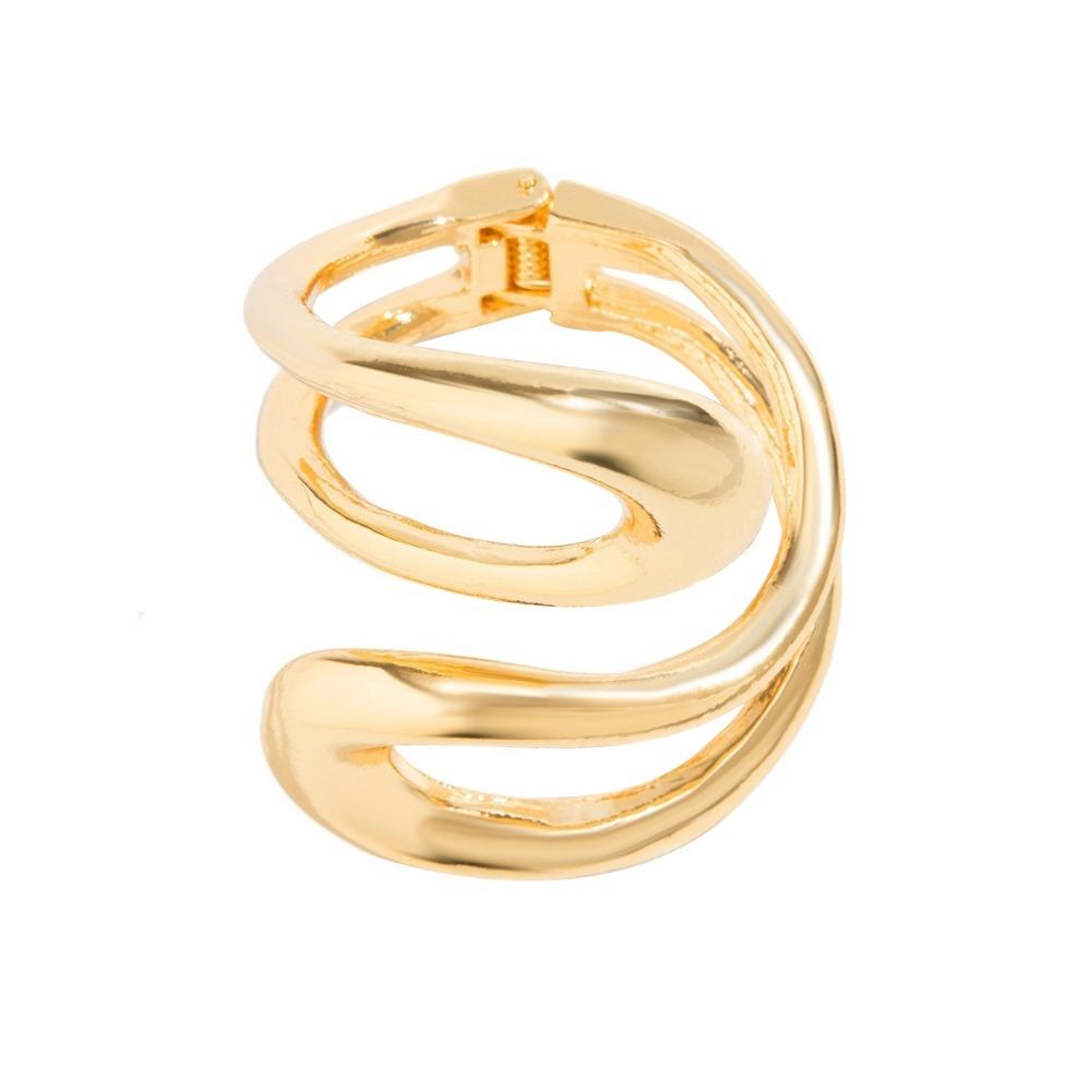 Модное металлическое преувеличенное ожерелье Преувеличенный серебристый золотистый панк-браслет Витое роскошное цепочное ожерелье Женщина Девушка