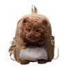 Schoolbag cute universal large capacity puppy canvas backpack 1011 new niche girl backpack student commuter schoolbag