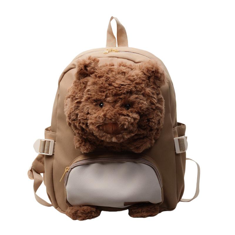 Schoolbag cute universal large capacity puppy canvas backpack 1011 new niche girl backpack student commuter schoolbag