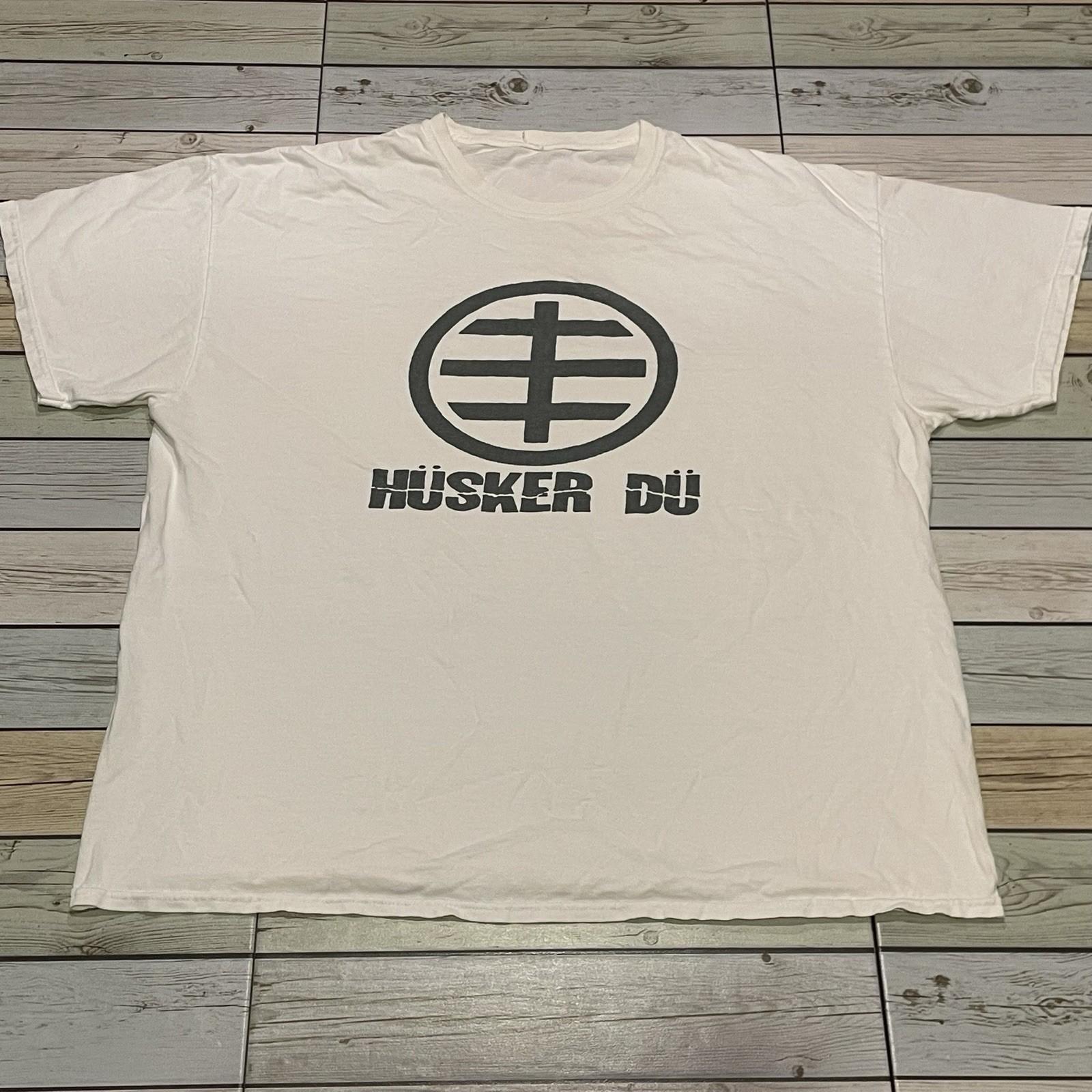 Husker Du Band Tour Logo Shirt Classic White Unisex S-5XL 1V1122 XXXXL