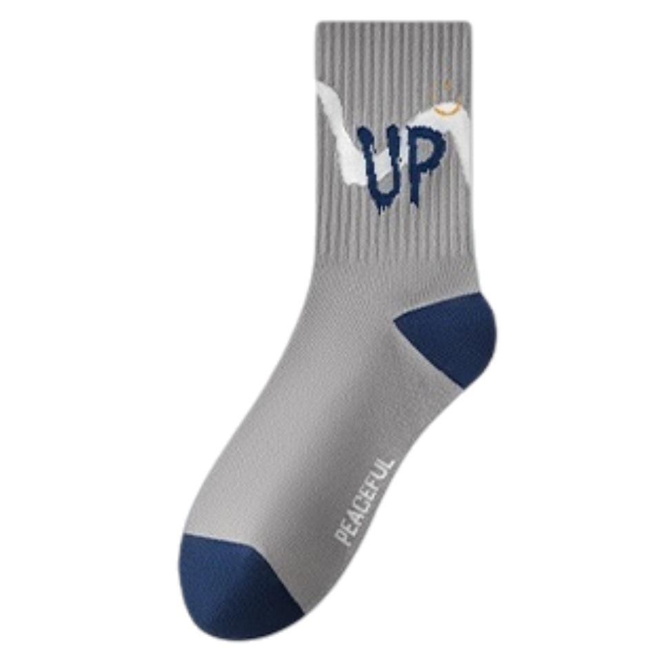

Boys Mid-Calf Cotton Socks, Odor-Resistant & Sweat-Absorbent, Perfect for Spring/Autumn Sports, Ideal for Pre-Teen and Teenagers. Size 38-44
