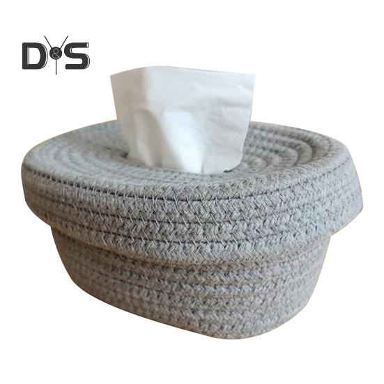 Ręcznie wykonany pojemnik do przechowywania chusteczek, pojemnik do przechowywania papieru, duża pojemność, biurko, pyłoszczelne pudełko na chusteczki z pokrywką