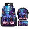 Cartoon-Rucksack-Set 3 Teile Leichte Schultasche für Mittelschüler Umhängetasche